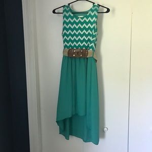 High Low Chevron Dress